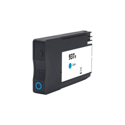 Generico HP 937e XL Cyan Cartucho de Tinta Pigmentada - Reemplaza 4S6W6NE/4S6W2NE (Chip reforzado contra actualizaciones)