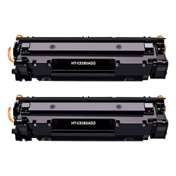 Generico HP CE285A/CE278A/CB435A/CB436A Negro Pack de 2 Cartuchos de Toner Genericos - Reemplaza 85A/78A/35A/36A