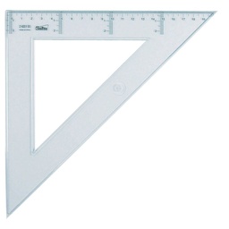 Escuadra De 30 Cm. Cristal
