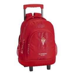 Mochila Grande Con Ruedas Compact Real Sporting De Gijon Corporativa