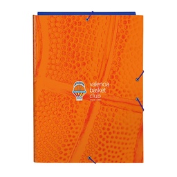 Carpeta Folio 3 Solapas Valencia Basket