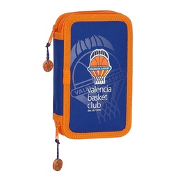 Plumier Doble Pequeño 28 Pcs Valencia Basket