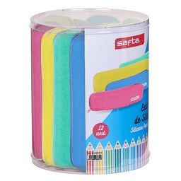 Set 12 Port. Estrechos Silicona Surtido Safta Silicone Glitter