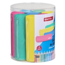 Set 8 Port. Redondos Silicona Surtido Safta Silicone Glitter