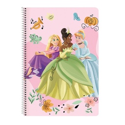 Libreta Folio 80 H. Tapas Duras Princesas Disney "magical"
