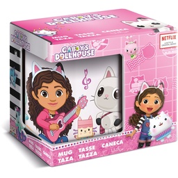 Taza Cerámica 325ml En Caja Regalo Gabby's Dollhouse "party"