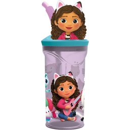Vaso Figurita 3d 360ml Gabby's Dollhouse "party"