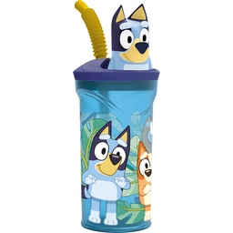 Vaso Figurita 3d 360ml Bluey