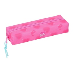Portatodo Rectangular Con Goma Elástica 22cm Barbie "corazones"