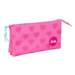 Portatodo Triple Barbie "corazones"