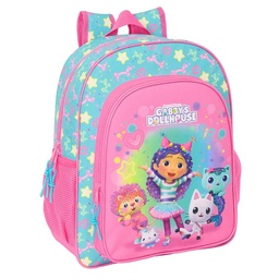 Mochila Junior Adaptable A Carro Gabby's Dollhouse "confetti"