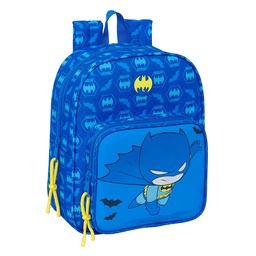 Mochila Guardería Adaptable A Carro Con Bolsillo Batman Preescolar