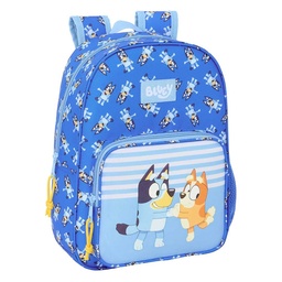 Mochila Infantil Adaptable A Carro Bluey "let's Play"