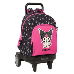 Mochila Grande Con Ruedas Compact Evolution Extraíble Kuromi