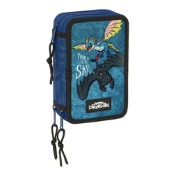 Plumier Triple 37 Pcs Como Entrenar A Tu Dragon