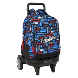 Mochila Grande Con Ruedas Compact Evolution Extraíble Hot Wheels