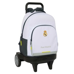 Mochila Grande Con Ruedas Compact Evolution Extraíble Real Madrid Equipación 25/26