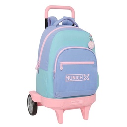 Mochila Grande Con Ruedas Compact Evolution Extraíble Munich "mellow"