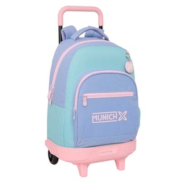 Mochila Grande Con Ruedas Compact Extraíble Munich "mellow"