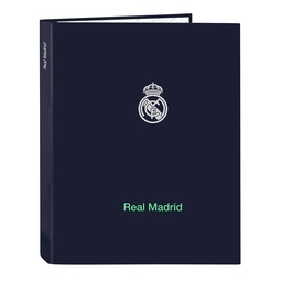 Carpeta Folio 4 Anillas Mixtas Real Madrid 2ª Equipacion 25/26