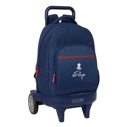 Mochila Grande Con Ruedas Compact Evolution Extraíble El Pulpo