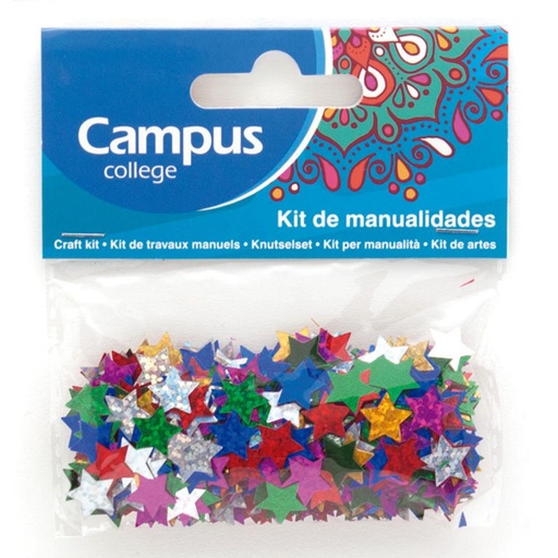 [630734] SET MANUALIDADES CAMPUS ESTRELLAS PURPURINA