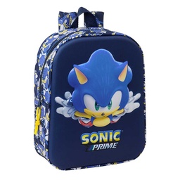 Mochila Guardería 3d Sonic "city"