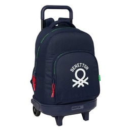 Mochila Grande Con Ruedas Compact Extraíble Benetton "together"