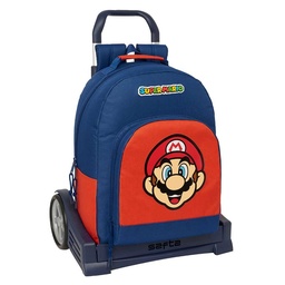 Mochila 305+carro Evolution Super Mario "mamma Mia"