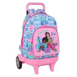 Mochila Grande Con Ruedas Compact Evolution Extraíble Barbie