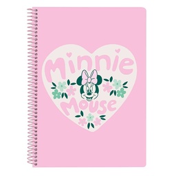 Libreta Cuarto 80 H. Tapas Duras Minnie Mouse "minty"