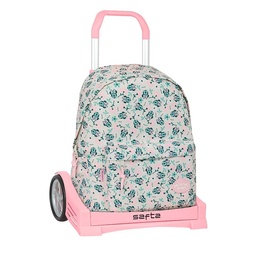 Mochila 775+carro Evolution Minnie Mouse "minty"