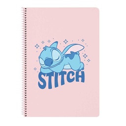 Libreta Folio 80 H. Tapas Duras Stitch "ohana"