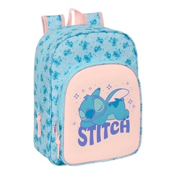 Mochila Infantil Bolsillos Adaptable A Carro Stitch "ohana"