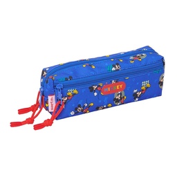 Portatodo Triple Pequeño Con Goma Elástica 22cm Mickey Mouse "today"