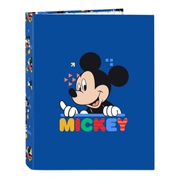Carpeta Folio 4 Anillas Mixtas Mickey Mouse "today"