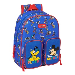 Mochila Infantil Bolsillos Adaptable A Carro Mickey Mouse "today"