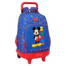 Mochila Grande Con Ruedas Compact Extraíble Mickey Mouse "today"
