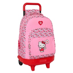 Mochila Grande Con Ruedas Compact Extraíble Hello Kitty