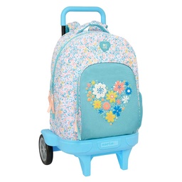 Mochila Grande Con Ruedas Compact Evolutionext.rec Moos "fiori"