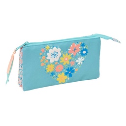 Portatodo Triple Reciclado Moos "fiori"