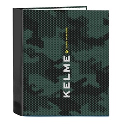 Carpeta Folio 4 Anillas 35mm Lomo Ancho Kelme "camo"
