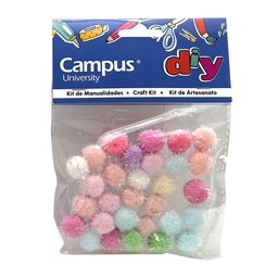 Set Manualidades Campus Pompon Glitter
