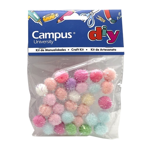 [630975] SET MANUALIDADES CAMPUS POMPON GLITTER