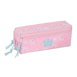 Portatodo Triple Pequeño Con Goma Elástica 22cm Glowlab Kids