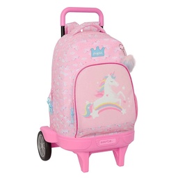 Mochila Grande Con Ruedas Compact Evolution Extraíble Glowlab Kids