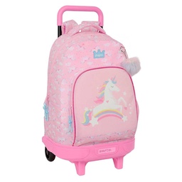 Mochila Grande Con Ruedas Compact Extraíble Glowlab Kids