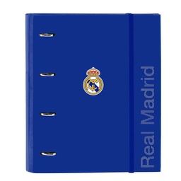Carpeta 4 Anillas 35mm Con Recambio Real Madrid
