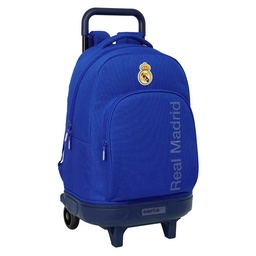 Mochila Grande Con Ruedas Compact Extraíble Real Madrid