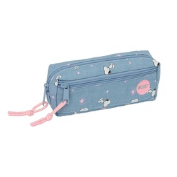 Portatodo Triple Pequeño Con Goma Elástica 22cm Snoopy